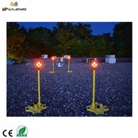 Feu de signalisation solaire 8 LED IP66 étanche en PC, ultra-lumineux et longue durée, pour la sécurité routière