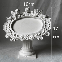 Prix fabricant Décorations de mariage créatives Plateau en gypse Ange Colonne romaine Support de présentation de bijoux