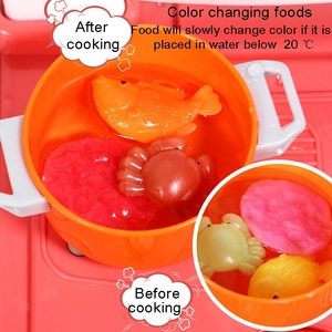 100cm grand jouet de cuisine simulé cuisine <span class=keywords><strong>maison</strong></span> de jeu pulvérisation de brouillard électrique multi-fonction ustensiles de cuisine jouet avec des aliments se décolorent - Product Image 2