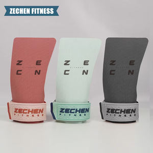 Zechen pegangan tangan kebugaran, Non-slip bahan karet berwarna, pegangan tangan selempang tanpa kapur - Product Image 1