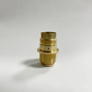 Brass ferrule Ống nén phụ kiện đường ống đồng thau Nam để kết nối đồng giảm Phụ kiện đồng thau