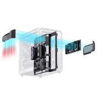 NUEVO JONSBO X400 PRO GRAY, Caja ATX, Marco de Aleación de Aluminio, Chasis de Vista Panorámica, Caja de PC para Juegos