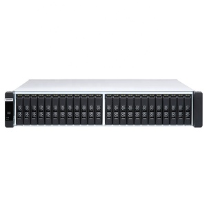 QNAP ES2486dc-2142IT-128G Dual Controller, 10GbE SFP+, 24-Bay SSD, Xeon CPU, 64GB RAM, PCIe Slots, 2U All-Flash ES2486dc-2142IT- - Product Image 1
