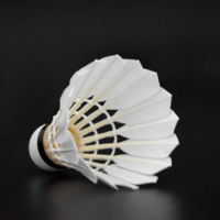 Shuttlecock Bulu Angsa Grosir, Shuttlecock Badminton Kecepatan 76/77/78 untuk Latihan Luar Ruangan