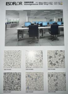 Ameliyathane profesyonel kat 600*600mm 2-3mm Anti bakteriyel alev geciktirici steril oda için anti-statik vinil zemini - Product Image 2