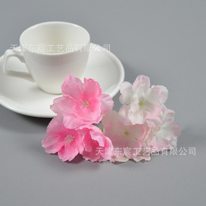 เครื่องประดับผมดอกซากุระประดิษฐ์ Dongchen Crafts ขนาด 8 ซม. ดอกไม้ผ้าไหมสำหรับเจ้าสาว เครื่องประดับศีรษะสำหรับงานแต่งงาน ของตกแต่งสำหรับถ่ายภาพงานแต่งงาน - Product Image 3