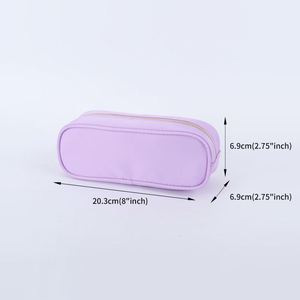 Custom Fashion Kids Nylon Lightweight Durable Eco-Friendly Water Resistant Zipper Pencil Bag Portable Storage <b>Case</b> for Students - Product Image 6