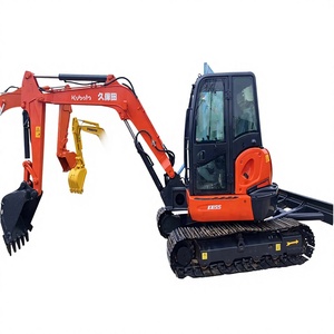 Mini-excavatrice Kubota KX155 CE avec moteur EPA d'origine japonaise, 5 à 6 tonnes, pompe, petite machine de terrassement pour usage domestique, pour vidéo de démonstration - Product Image 1