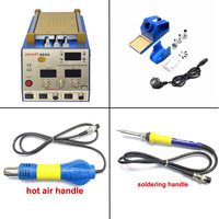Station de réparation combinée 3 en 1 pour téléphone portable YAXUN YX889A avec séparateur, air chaud, fer à souder, séparateur tactile LCD