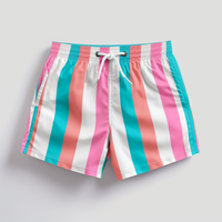 Shorts de plage vintage brodés pour hommes avec poches, vente en gros, pantalons courts de fitness
