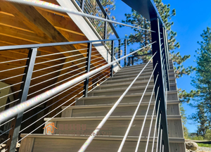 Reilbu Ngân Sách Thân Thiện Hot Bán 1/8 "Cáp Thép Không Gỉ Nội Thất Và Ngoại Thất Sử Dụng Cái Nhìn Hiện Đại Lan can - Product Image 4