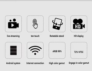 Blanc 21.5 "Android Tablet Pc Smart TV Mobile Floor Standing <span class=keywords><strong>Television</strong></span> 4GB 128GB Batterie Power pour Tiktok Live Broadcast - Product Image 6