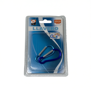 Moschettoni Portachiavi 6 #   Accessorio portachiavi blu da 2 pezzi per uso esterno - Product Image 2