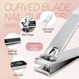 Nuevas Herramientas de Manicura y Pedicura, Cortauñas Curvo en Forma de Luna, Anti-Salpicaduras, para Bebés - Product Image 2