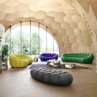 NOVA Canapé Bulle Rembourré 2 Places, Ensemble Modulaire Sectionnel pour Salon Moderne, Canapé Lounge Confortable, Meuble de Luxe