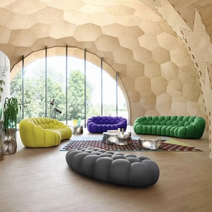 Nova 2 chỗ ngồi bọc bong bóng sofa phòng khách hiện đại cắt Ghế bộ Modular phòng chờ thoải mái sofa đồ nội thất sang trọng - Product Image 4