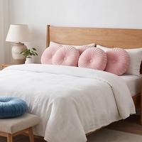Coussin rond solide personnalisé, coussin de chaise créatif avec impression de logo, coussin de canapé-lit en velours citrouille