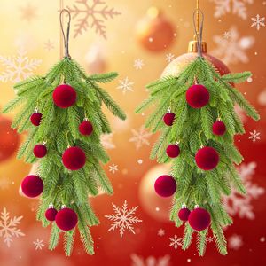 Décorations de Noël Hua Liang en rotin inversé pour intérieur et extérieur, à suspendre à la porte, 60 cm - Product Image 3