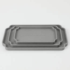 Plateau rectangulaire multifonctionnel écologique en bambou PC personnalisable chambre à coucher salle de bain maison vaisselle écologique - Product Image 6