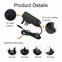 Adaptador de Corriente CA/CC de 12V 3A 36W con Enchufe de Pared, Conector CC de 5.5*2.1mm, Enchufes EU, US, UK, AU para Tiras LED, Cámaras CCTV, Hogar Inteligente, OEM, ODM