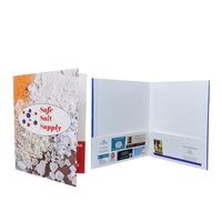 Porte-documents de présentation FSC personnalisé de haute qualité, format A4, 2 poches, imperméable, anti-rayures, écologique, avec porte-cartes de visite