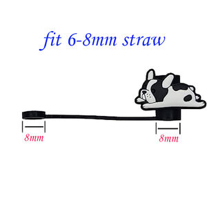 ปลอกหุ้มหลอดซิลิโคนลายไก่ ชิคฟิล่า เฟรนช์ฟรายส์ โคล่า สำหรับตกแต่งแก้วน้ำ ขายส่ง - Product Image 4