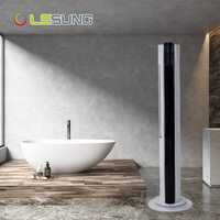 Ventilateur tour oscillant autoportant pour la maison et le bureau avec télécommande à écran LCD