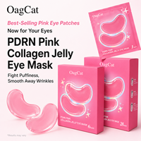 Masque Hydrogel Anti-Âge et Anti-Poches pour les Yeux au Collagène Rose PDRN, Soin Visage et Contour des Yeux en Gros, Marque Privée