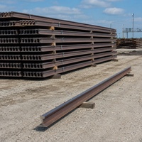 Rail de voie ferrée en acier au carbone laminé à chaud, profilé, rail lourd, rail léger, longueur personnalisée, prix usine