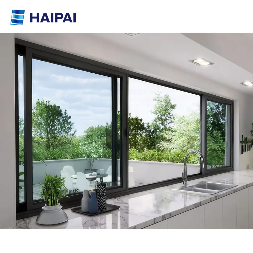Haipai Neuestes Design von Aluminium legierung Wärme isolierung Schiebefenster für Villa und Wohnzimmer