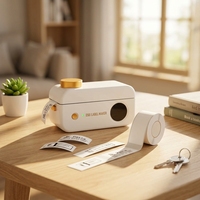 Imprimante thermique sans fil Phomemo D50 Mini Label Maker, prend en charge les étiquettes plus larges de 16 à 24 mm, machine à autocollants portable pour les petites entreprises