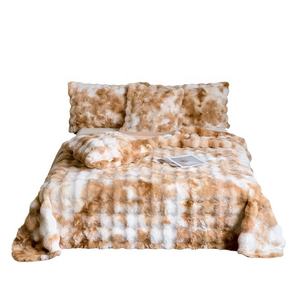 Manta de piel de conejo gruesa de lujo para camas de <span class=keywords><strong>invierno</strong></span>, funda de sofá de oficina para siesta de terciopelo Coral - Product Image 1