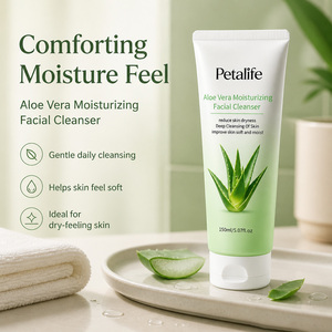 Detergente Viso Biologico Vegano con Vitamina C e Aloe Vera, Pulizia Profonda, Delicato, Lenitivo, Sbiancante, Idratante, pH Bilanciato, Etichetta Privata - Product Image 5