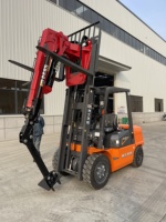 A 2.5-ton Forklift with a Telescopic Boom, with a Working Radius of 6.2 Meters.