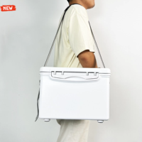 Boîte à pêche isotherme Evercredit de haute qualité, personnalisée, inférieure à 10 l, en PP blanc à trois couches, avec isolation en PU