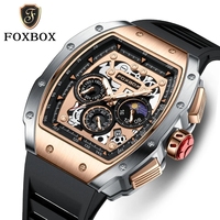 Montre Homme LIGE Foxbox FB0015 0015 Luxe Étanche Quartz Bracelet Silicone Sport