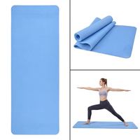 Tapis de yoga 183x61cm 6mm TPE double face antidérapant durable résistant aux déchirures pour la maison, la salle de sport et les entraînements en intérieur