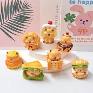 2025 nuevo estilo 3D comida de dibujos animados lindos encantos de resina de Capibara para decoración del hogar Accesorios DIY pintura para exhibición diaria - Product Image 2
