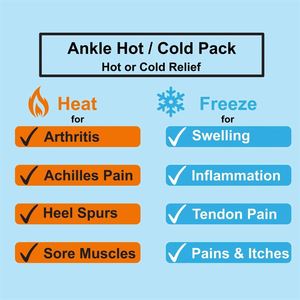 Compresa de Gel Frío/Caliente para Tobillo/Pie Deportivo, con Soporte Ajustable, Adecuada para Esguinces de Tobillo - Product Image 4