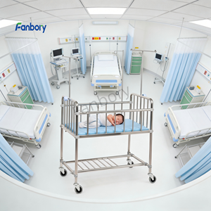 Kereta Bayi Pusat Pascapersalinan Fanbory, Tempat Tidur ICU Rumah Sakit, Tempat Tidur Bayi Baru Lahir, Logam ABS Manual ISO, Garansi 1 Tahun, Peralatan Perawatan Bayi - Product Image 5