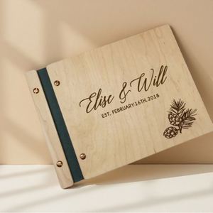 Libro de Visitas de Madera de Bambú con Logotipo Personalizado para Año Nuevo, Tapa Dura A4, 25 Hojas, Empaquetado al por Mayor, Estilo Promocional, Regalo - Product Image 4