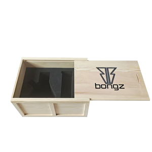Decorative Timber Pine Wood Shipping Crate MINI Bottle Box with Custom Foam Insert and Lids