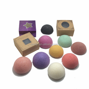 Konjac naturale per la pulizia del viso in polvere soffio per il bagno e il bagno detersivo Konjac Puff in polvere - Product Image 3