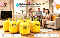 Tanque de Gas Desechable de 1L-22L, Tanque de Gas de 13L para Globos de Fiesta, OEM Disponible, Cadena de Suministro Europea Estable