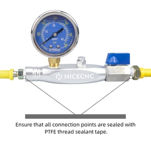 NICECNC Nitrogen Shock Fill Tool Kit With <strong>600</strong> PSI Nitrogen Regulator BS No 3 5/8" BSP RH INT for Yamaha <strong>KTM</strong> Honda ATV UTV - Product Image 5