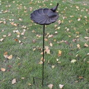 <strong>Ground</strong> Insert Cast Iron <strong>Bird</strong> <strong>Bath</strong> Freestanding Birdbaths Bowl for Outdoor Detachable Outdoor <strong>Bird</strong> <strong>Bath</strong> with Sturdy Stake - Product Image 1