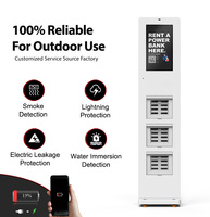 Relink Distributeur automatique de batteries externes partagées étanche à 24 emplacements avec charge rapide PD pour téléphones, SDK OEM ODM 8000mAh