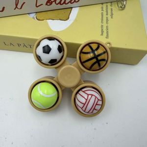 Bonito juguete antiestrés creativo de plástico con luz LED en forma de dumpling, spinner de dedo para decoración de bolsos y llaveros, al por mayor - Product Image 3