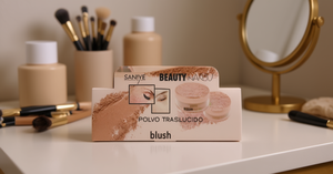 Fard in polvere Saniye, minerale pressato, effetto opaco naturale per il viso - Product Image 2