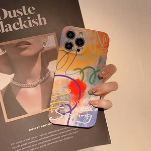Funda para teléfono móvil con película de dibujos animados de pequeño monstruo divertido y pintura original para iPhone 15 pro 14 Plus 13 12 pro Max 11 X XS MAX - Product Image 2